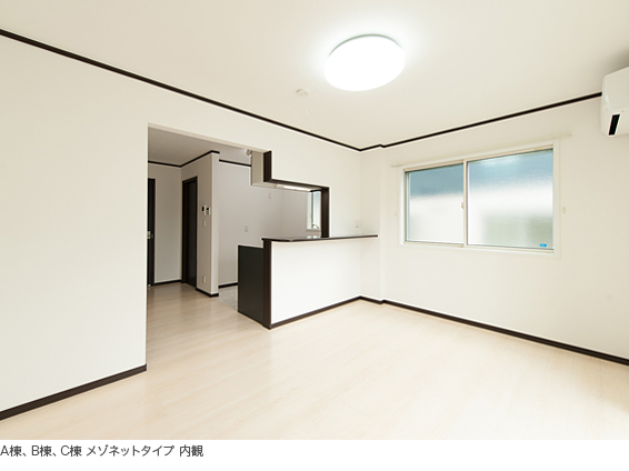 写真)A棟、B棟、C棟 メゾネットタイプ 内観