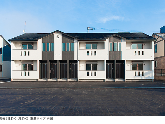 写真)B棟 (1LDK・2LDK) 重層タイプ 外観